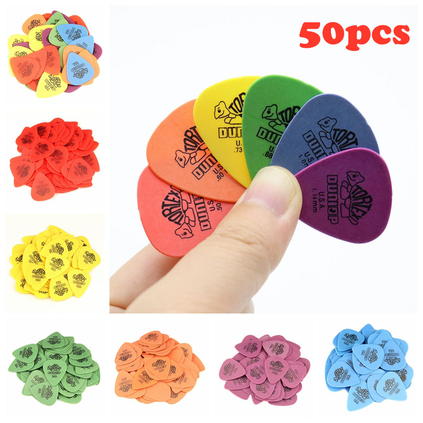 Electric Guitar Pick Pack - 50pcs Dunlop Guitar Picks Electric Guitar