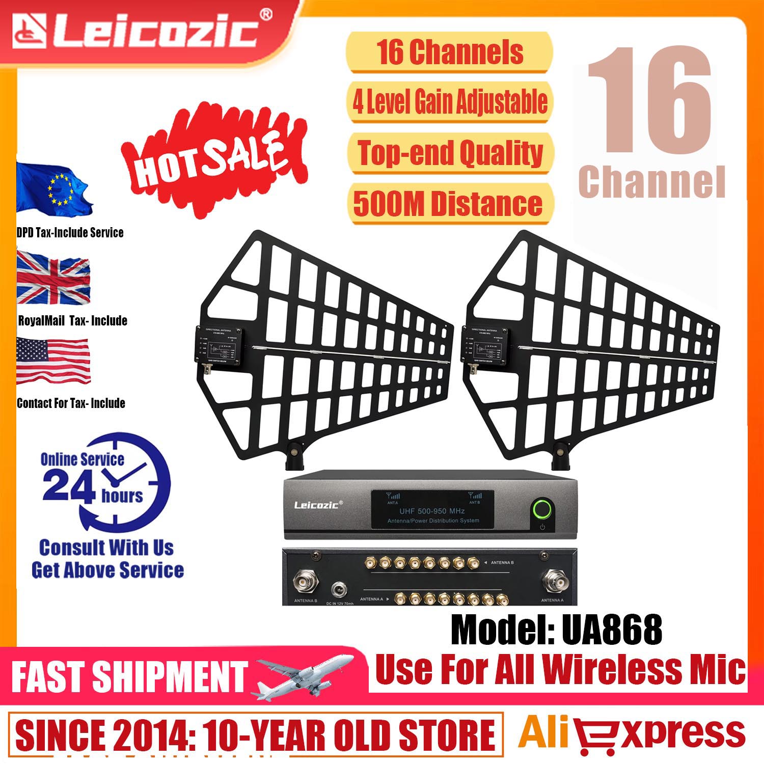 Music Audio Pro - Leicozic 8 Channel Antenna Distribution System