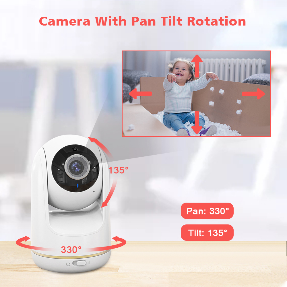 VB803 Baby Monitor 5 Inch 720P - Audio Music Videos ulasan dan harga