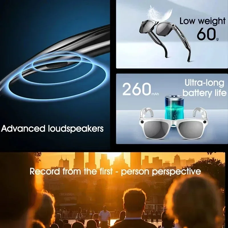 8K Vision AI Eyeglasses Built- - Audio Music Videos ulasan dan harga