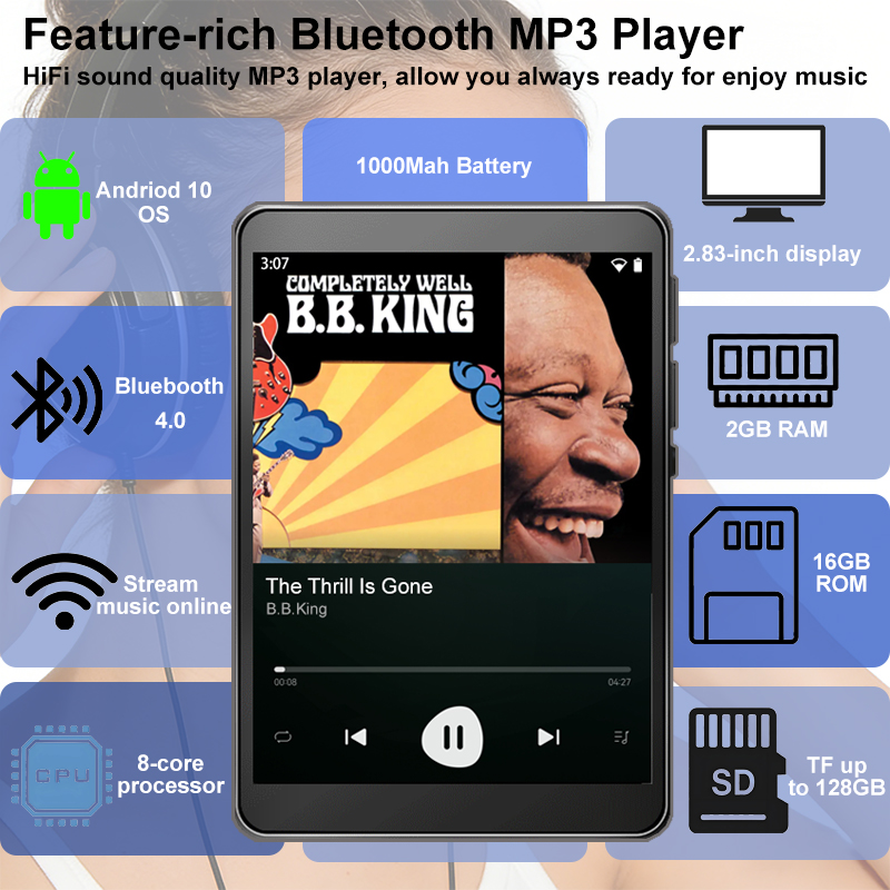 WiFi MP3 Player Andriod 10 Spo - Audio Music Mp3 Downloader ulasan dan harga